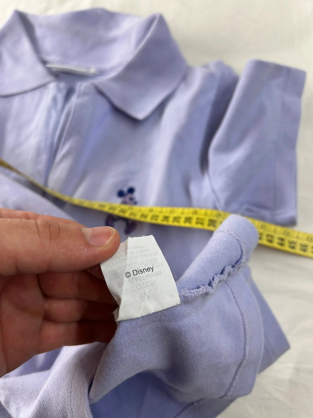 Polo violeta Lila Disneyland resort paris estilo retro Y2K logo bordado talla M – photo 11